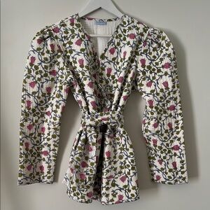LBC quilted Floral Wrap Jacket